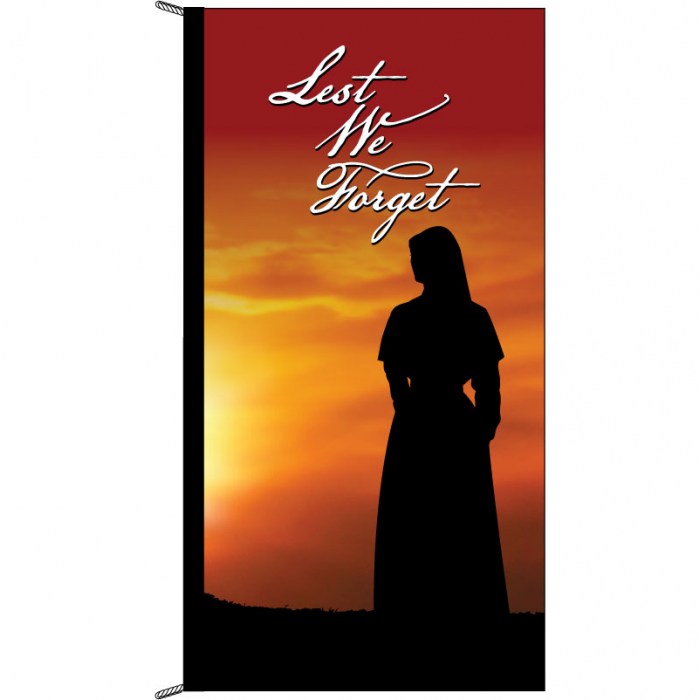 Lest We Forget Flag - Sunset Nurse