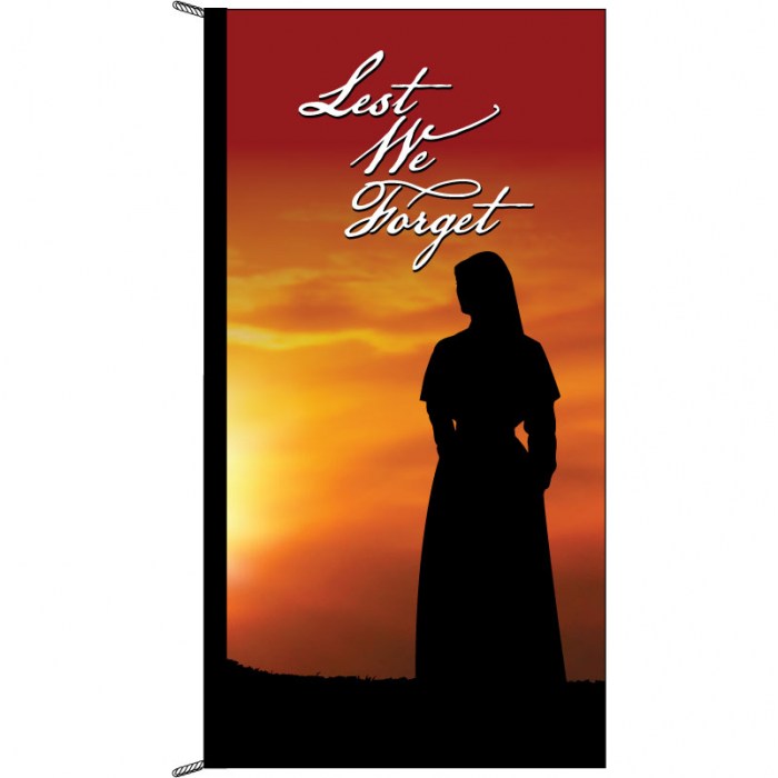 Lest We Forget Flag - Sunset Nurse