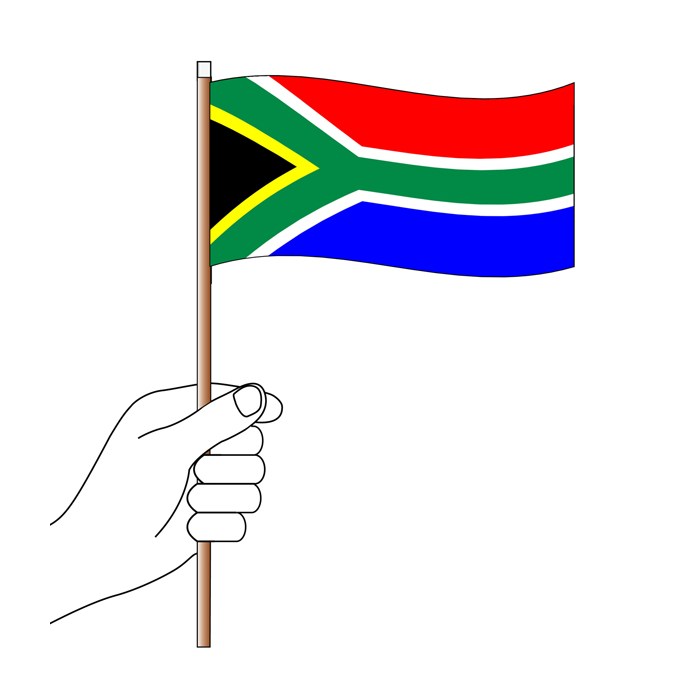 South Africa Handwaver Flag