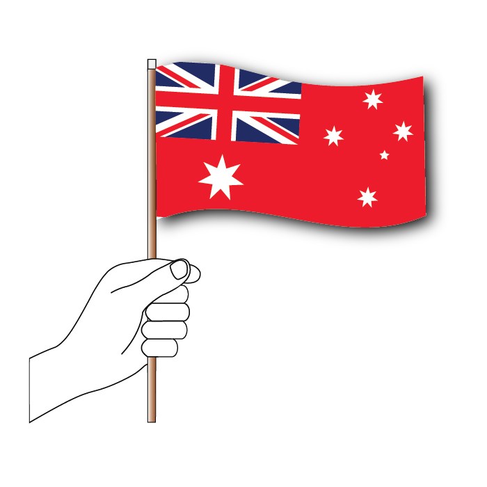 Red Ensign Handwaver Flag