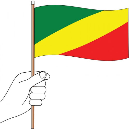 Republic of the Congo Handwaver Flag