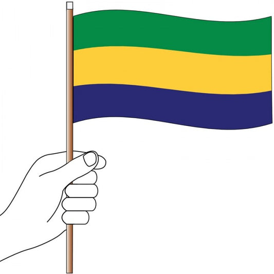 Gabon Handwaver Flag