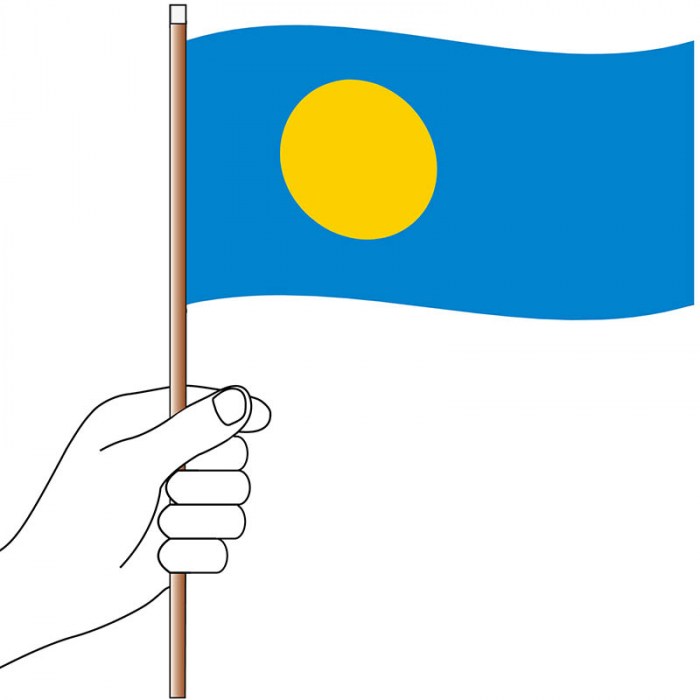 Palau Handwaver Flag