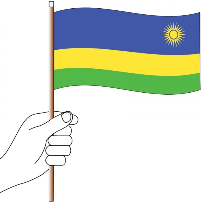 Rwanda Handwaver Flag