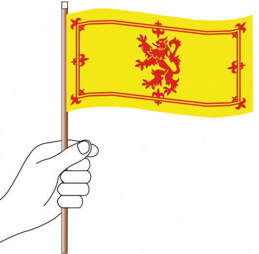Scottish Rampant Lion Handwaver Flag