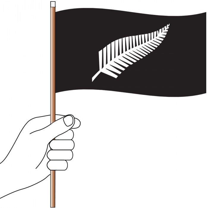 Silver Fern Handwaver Flag