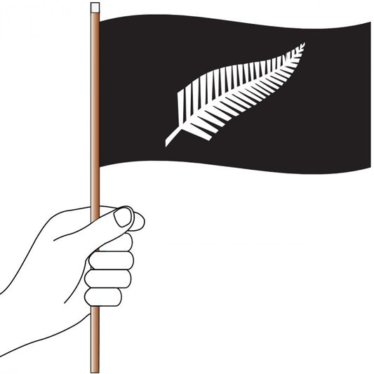 Silver Fern Handwaver Flag