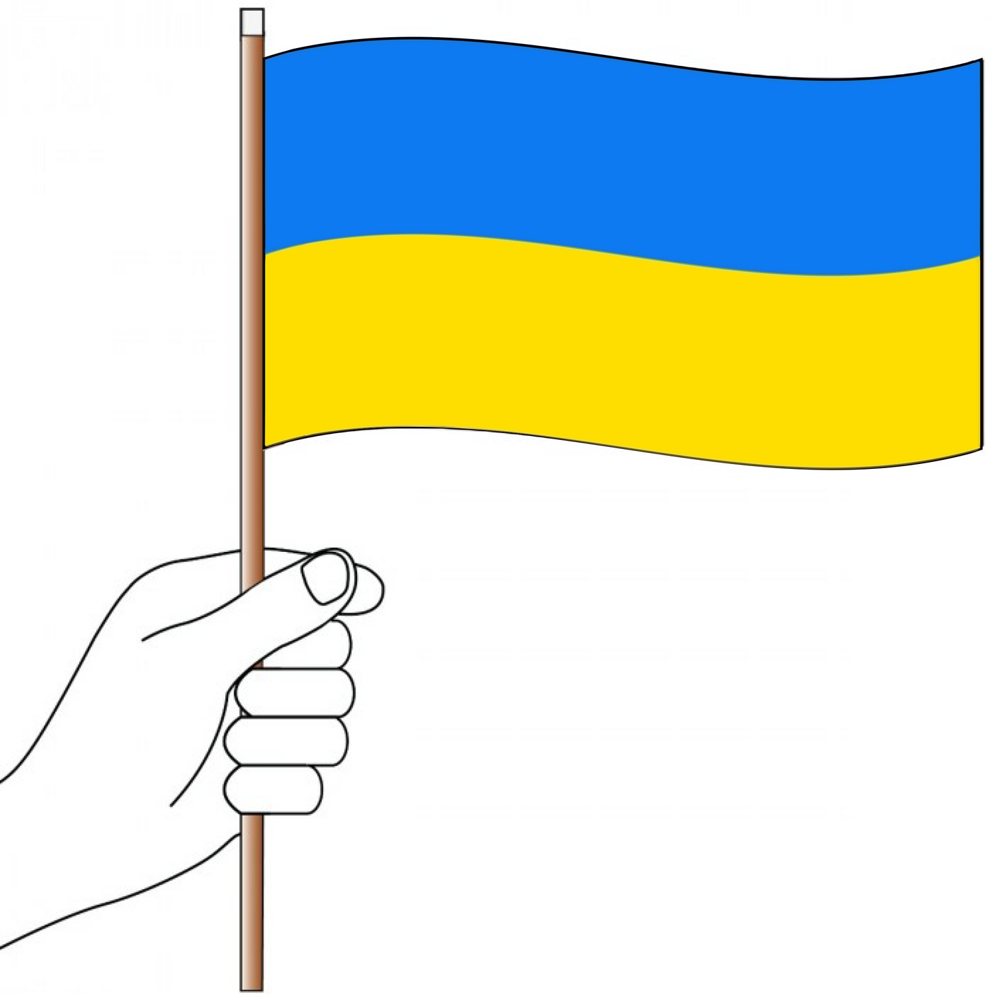 Ukraine Handwaver Flag