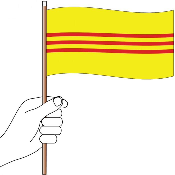 South Vietnam Handwaver Flag