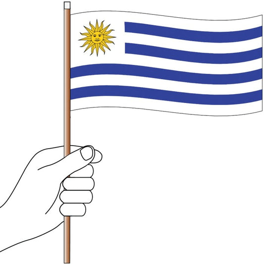 Uruguay Handwaver Flag