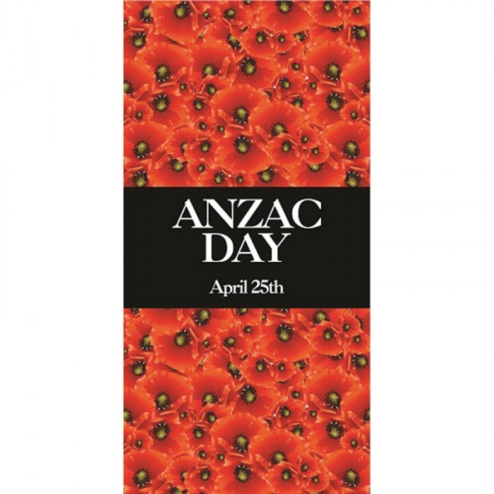 ANZAC Day Flag - Field of Red Poppies