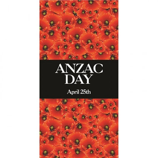 ANZAC Day Flag - Field of Red Poppies