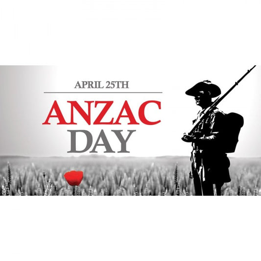 ANZAC Day Flag - Soldier and Red Poppy