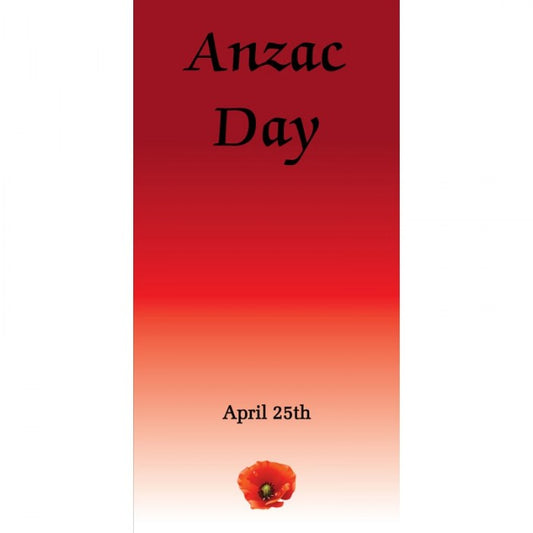 ANZAC Day Flag - Red Gradient
