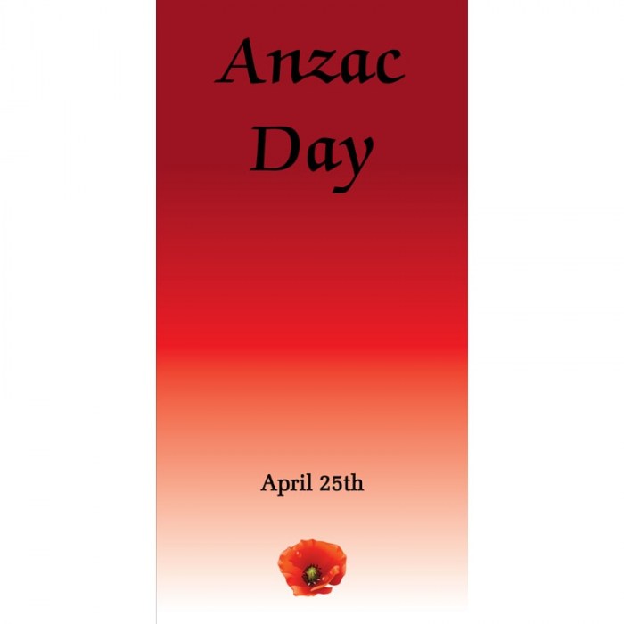 ANZAC Day Flag - Red Gradient