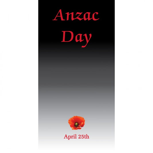 ANZAC Day Flag - Black Gradient