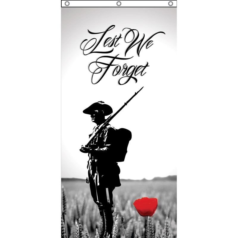 ANZAC Day Flag Image Vertical 