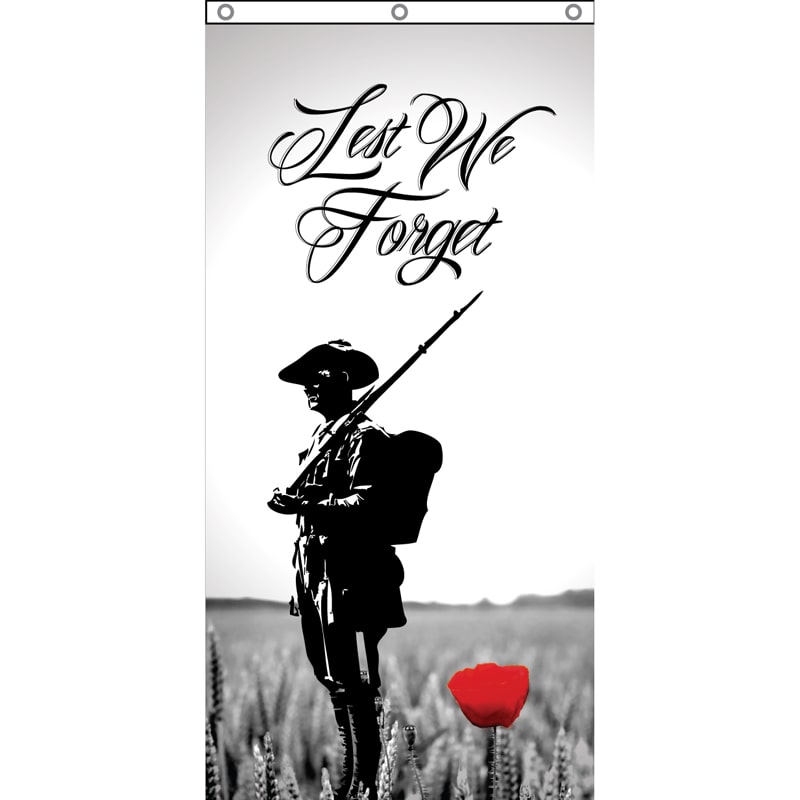 ANZAC Day Flag Image Vertical