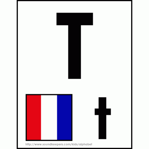 T - Tango Code Flag.