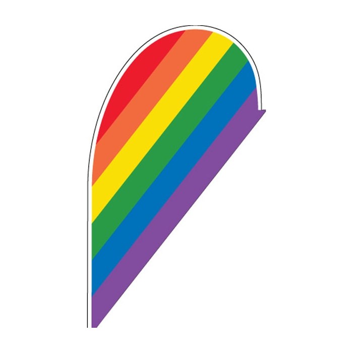 Rainbow Small Tear Drop (900mm x 1800mm)
