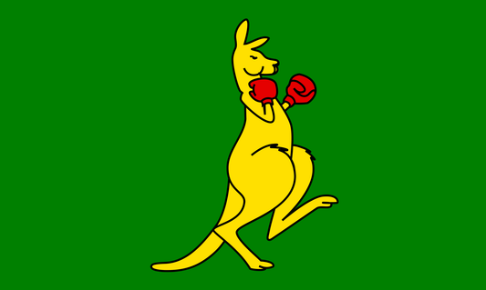 Boxing Kangaroo Flag (AUS)