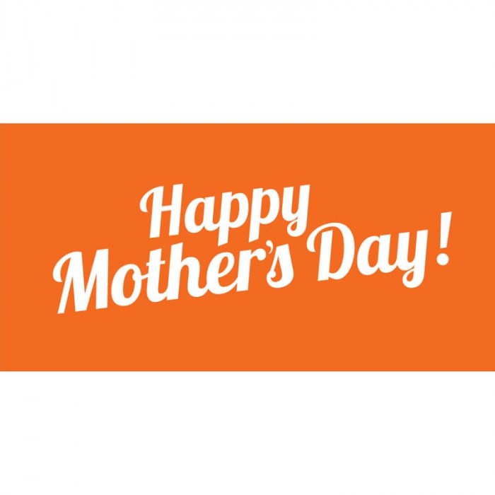 Mother's Day Flag - Orange (1800mm x 900mm)