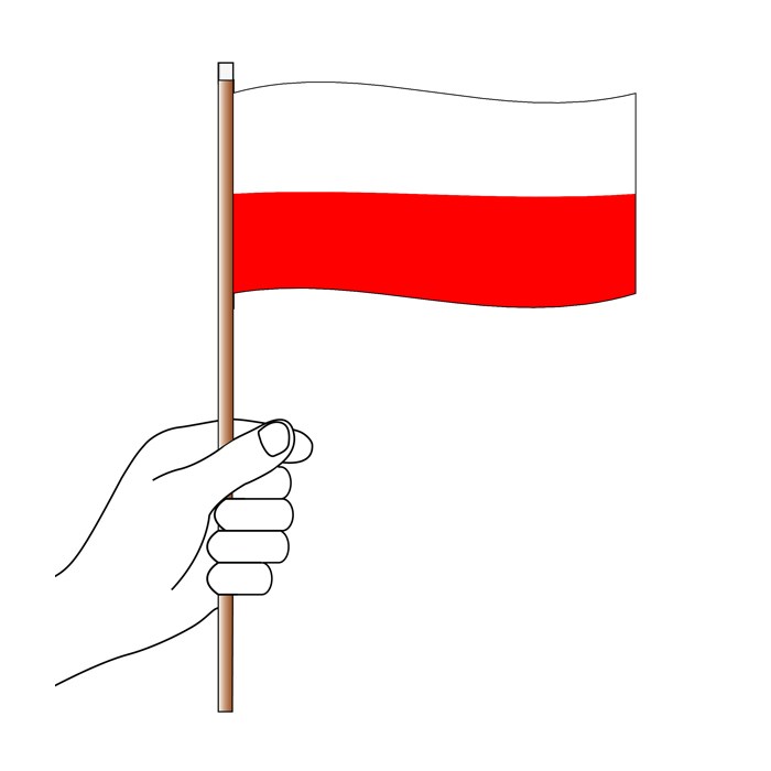 Poland Handwaver Flag