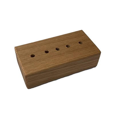 Double-Sided Wooden Desk Set Base - Fits 4 or 5 Handwavers