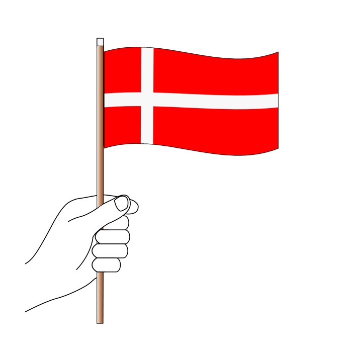 Denmark Handwaver Flag