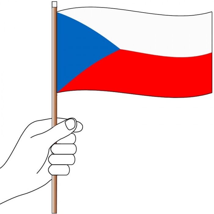 Czech Republic Handwaver Flag