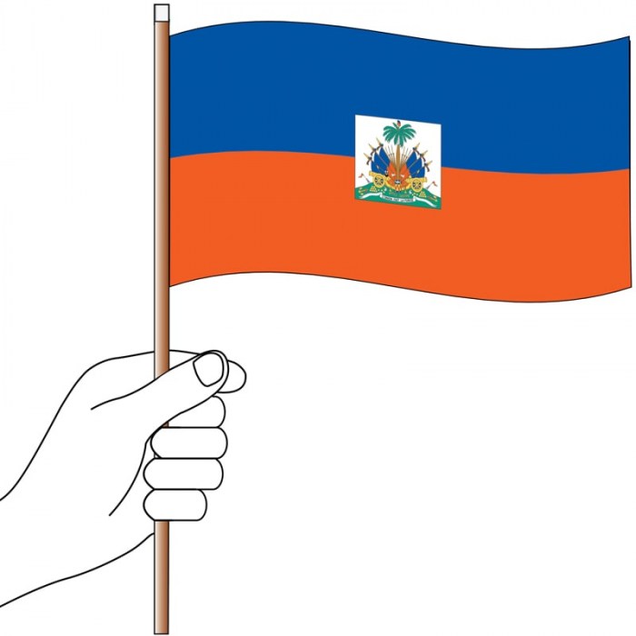Haiti Handwaver Flag