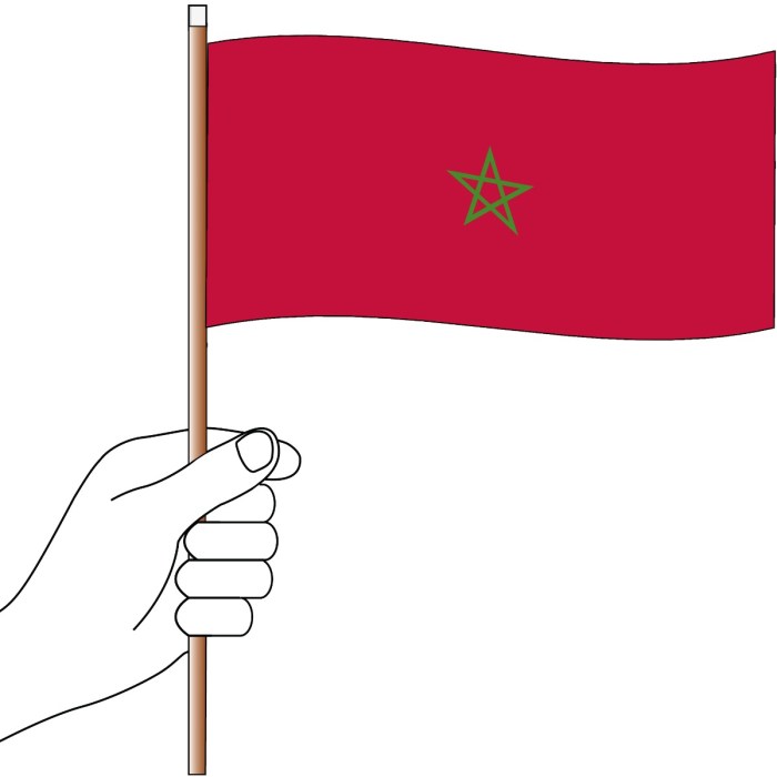 Morocco Handwaver Flag