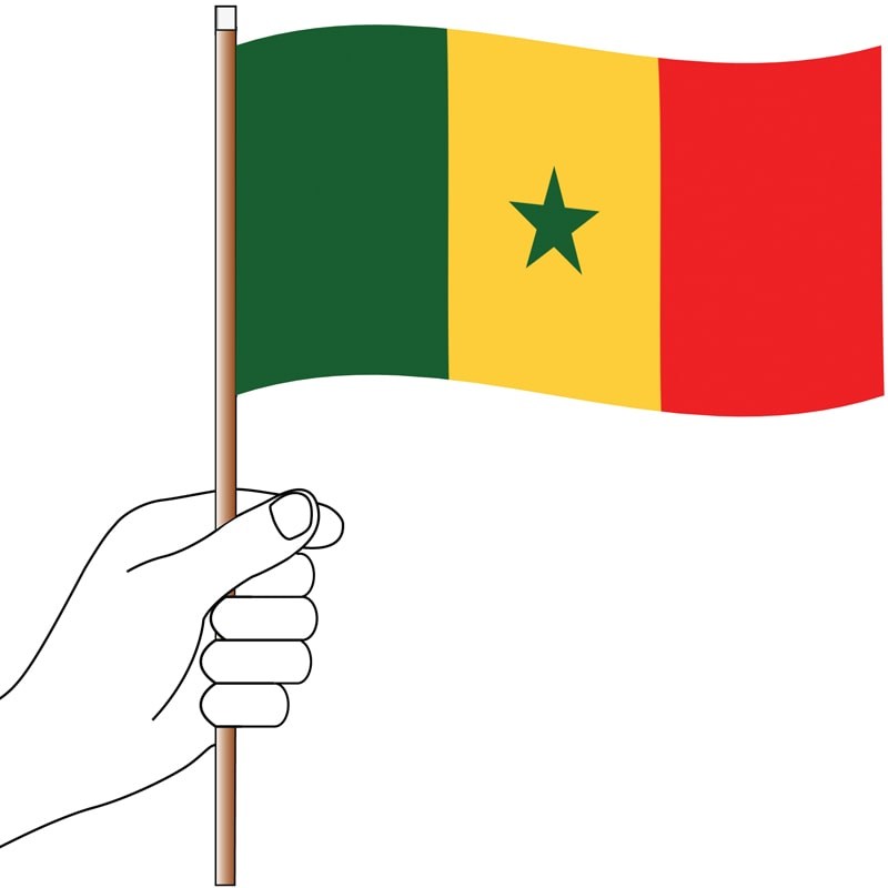 Senegal Handwaver Flag