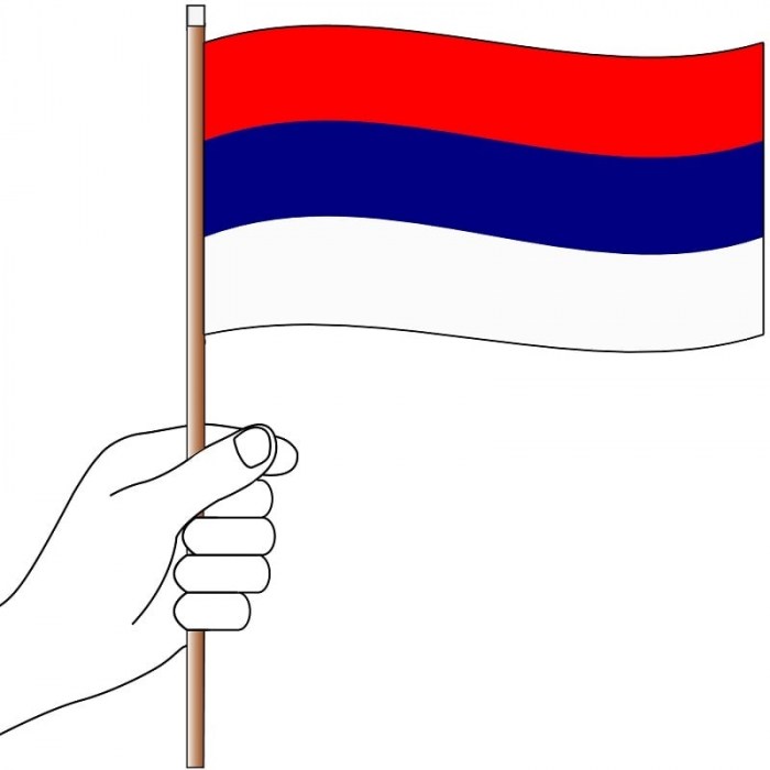 Serbia Handwaver Flag
