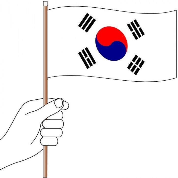 South Korea Handwaver Flag
