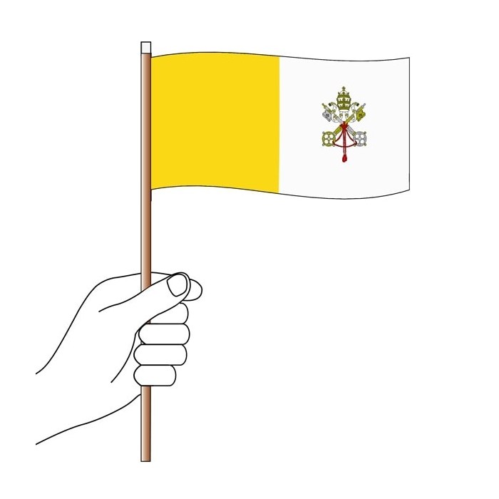 Vatican Handwaver Flag