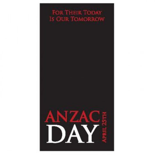 ANZAC Day Flag - Black and Red