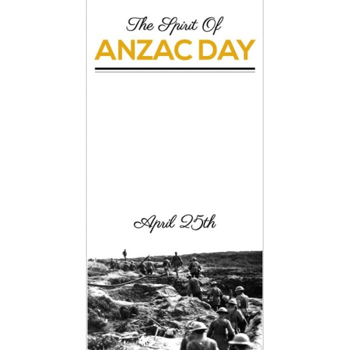ANZAC Day Flag - The Spirit of ANZAC Day