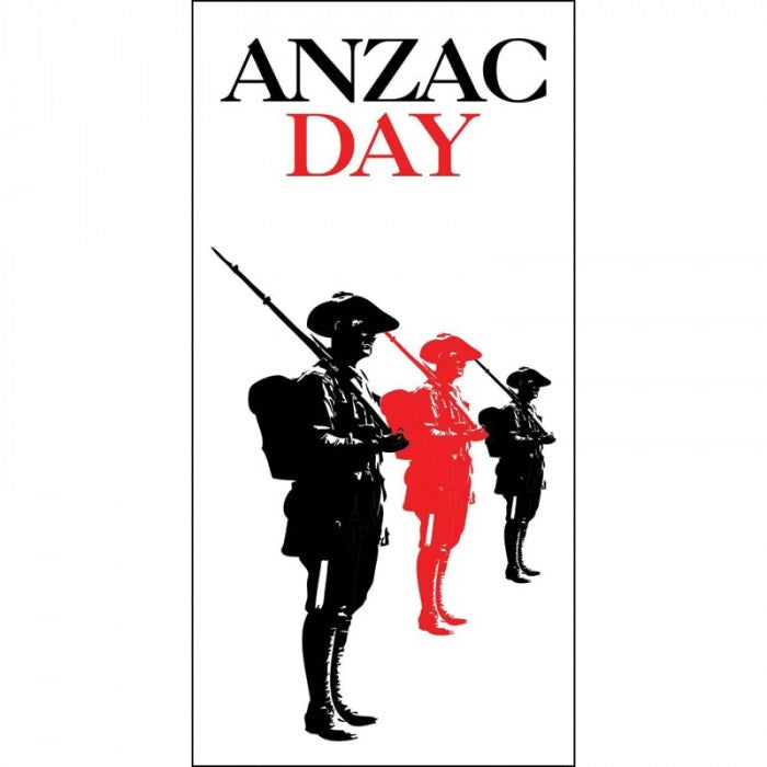ANZAC Day Flag - Three Soldiers