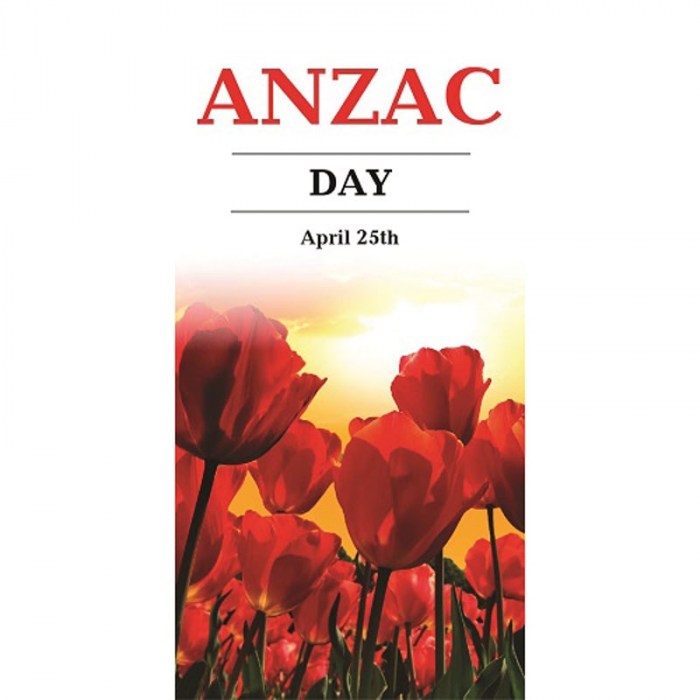 ANZAC Day Flag - Poppies in Field
