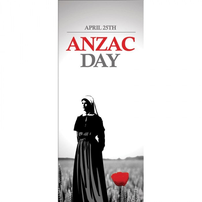 ANZAC Day Flag - Nurse with Red Poppy