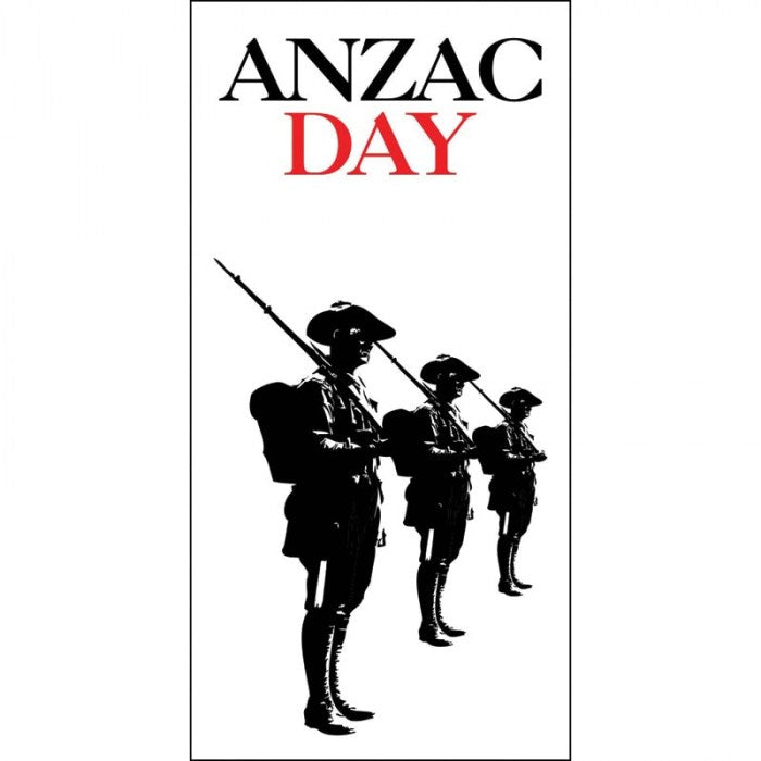 ANZAC Day Flag - Three Soldiers