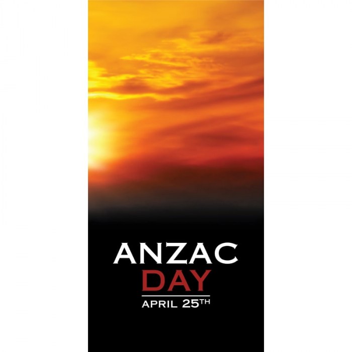 ANZAC Day Flag - Sunset