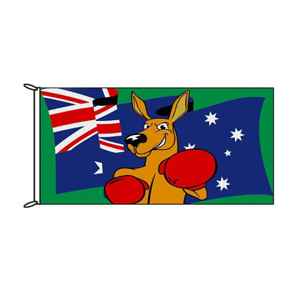 Aussie Boxing Kangaroo (1370mm x 685mm) Flags Of All Nations