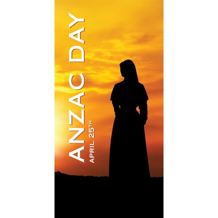 ANZAC Day Flag - Sunset with Nurse