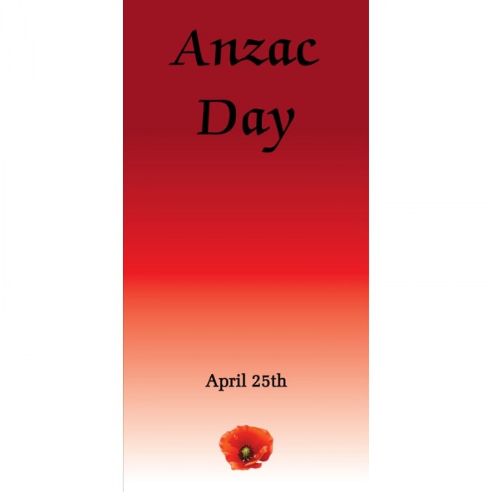 ANZAC Day Flag - Red Gradient