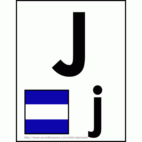 J - Juliet Code Flag.