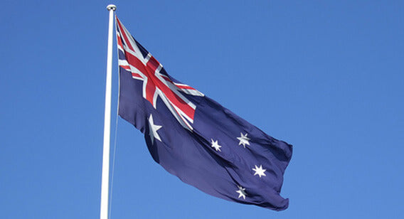 Australian Flag on flag pole