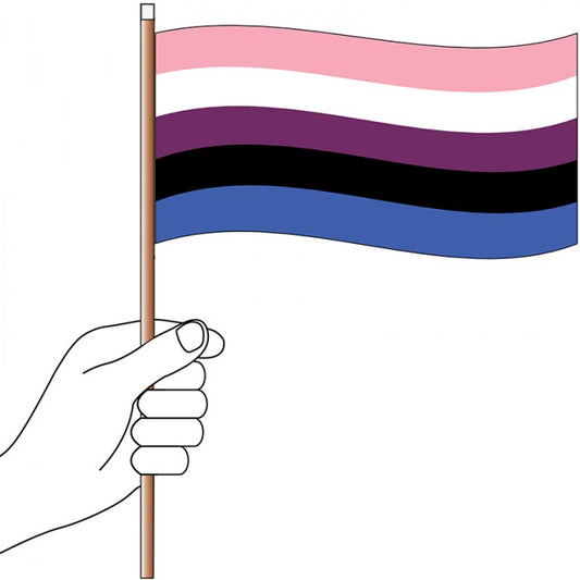 Gender Fluid Handwaver Flag