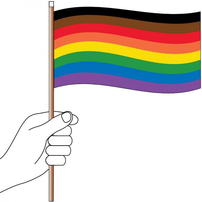 Rainbow Handwaver Flag for People of Colour
